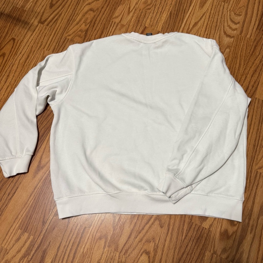 H&M Cream Crewneck Sweatshirt Women’s XL - Picture 2 of 10